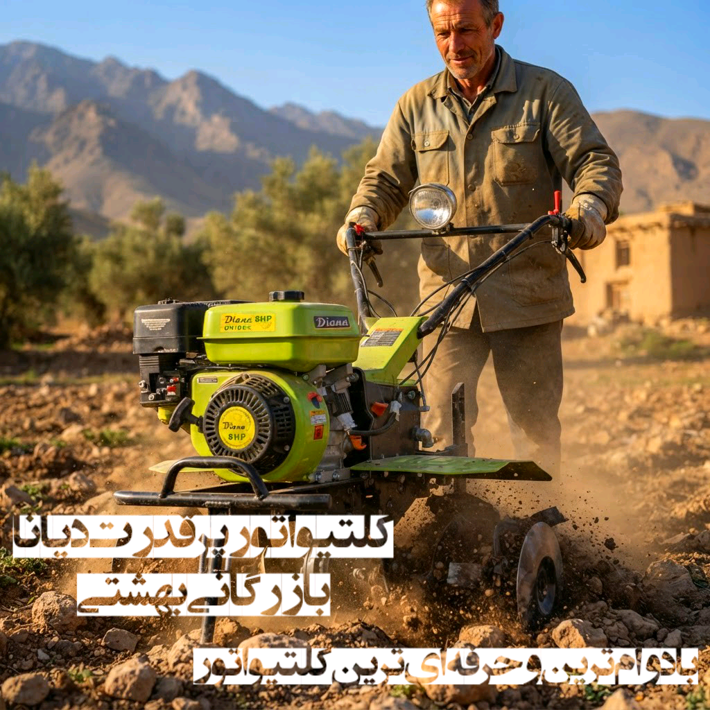 دستگاه شخم‌زن (کلتیواتور )حرفه ای دیانا اورجینال